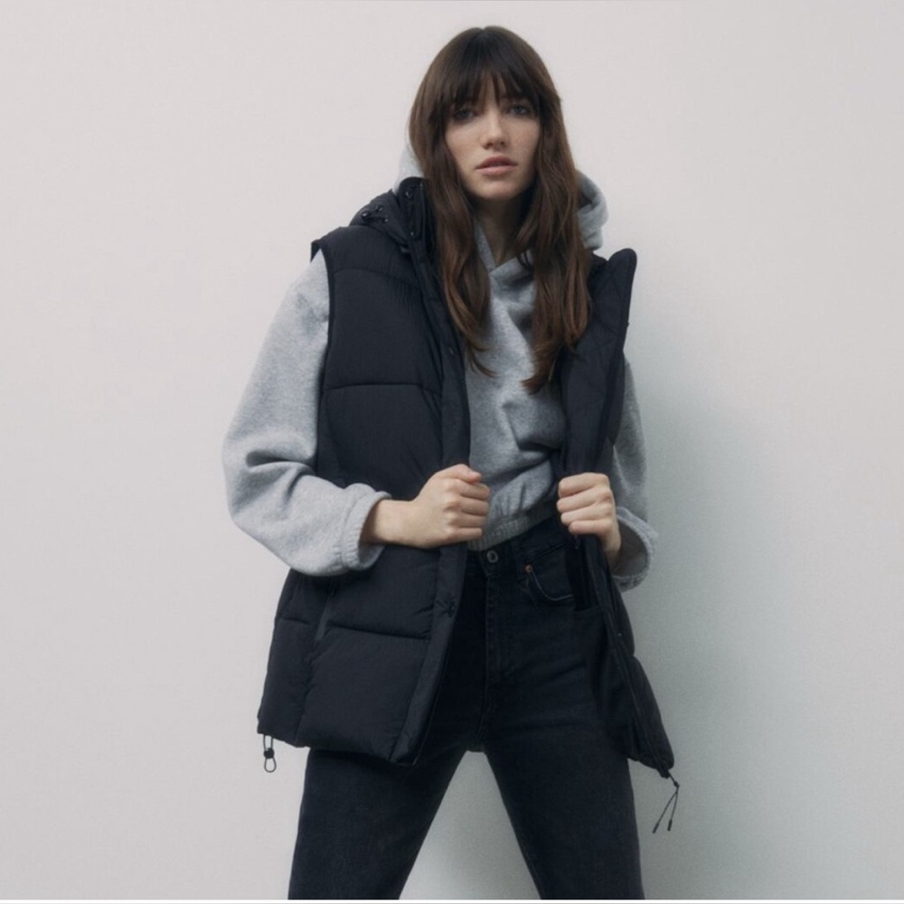 Zara Puffer Vest Jacket Coat
